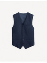 Celio Tmavomodrá obleková vesta Celio Rugidiam