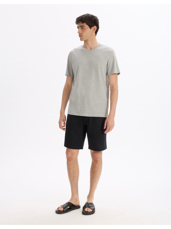 Celio Svetlosivá základná košeľa Celio Tebase