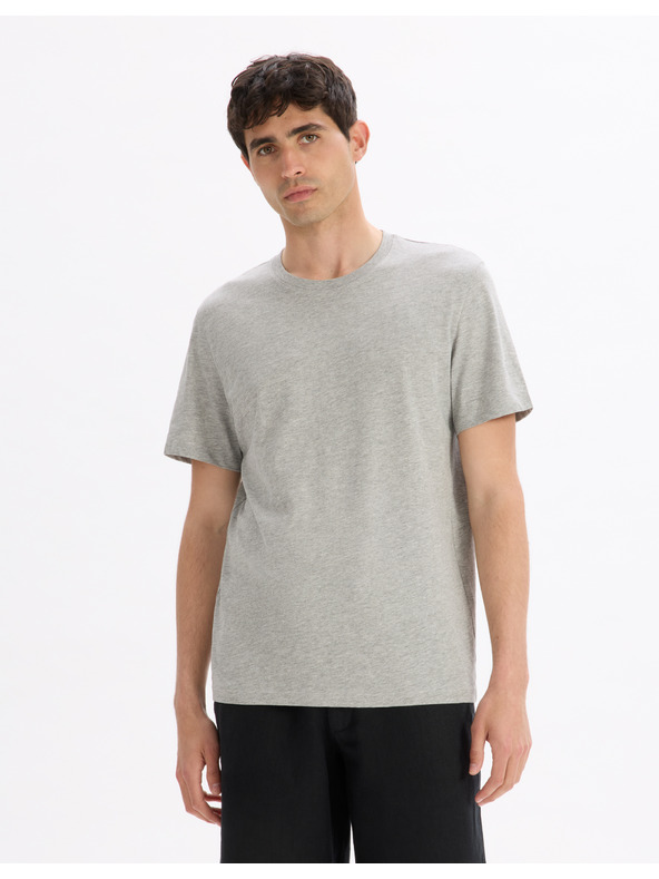 Celio Svetlosivá základná košeľa Celio Tebase