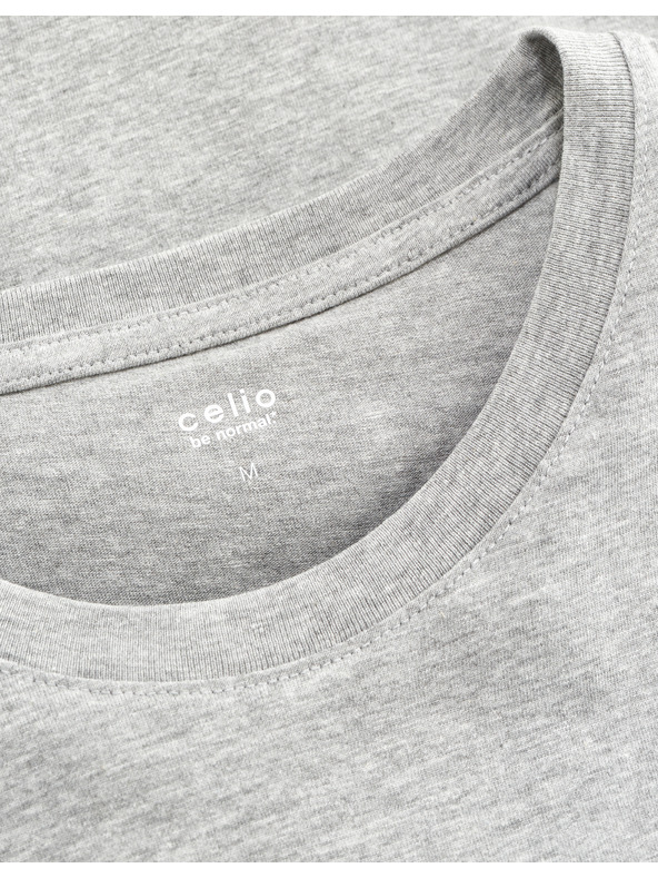 Celio Svetlosivá základná košeľa Celio Tebase