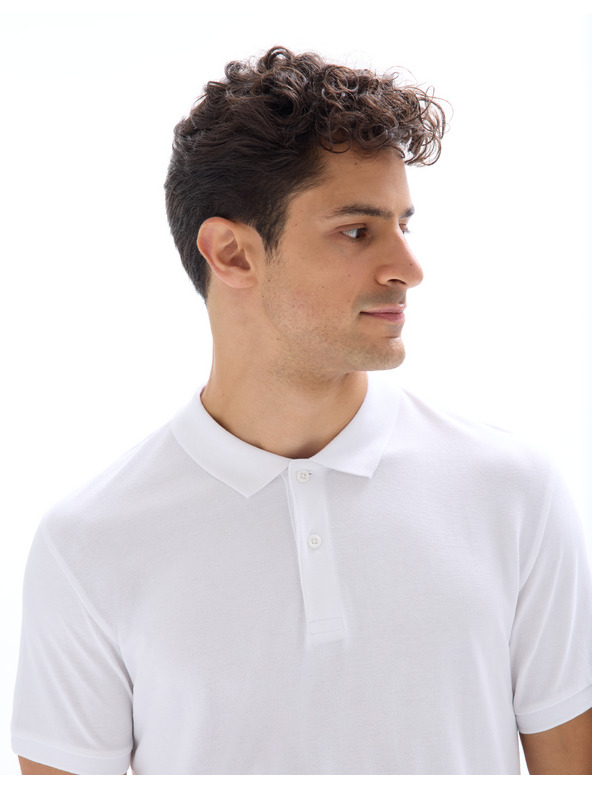 Celio Biela pánska polokošeľa Celio