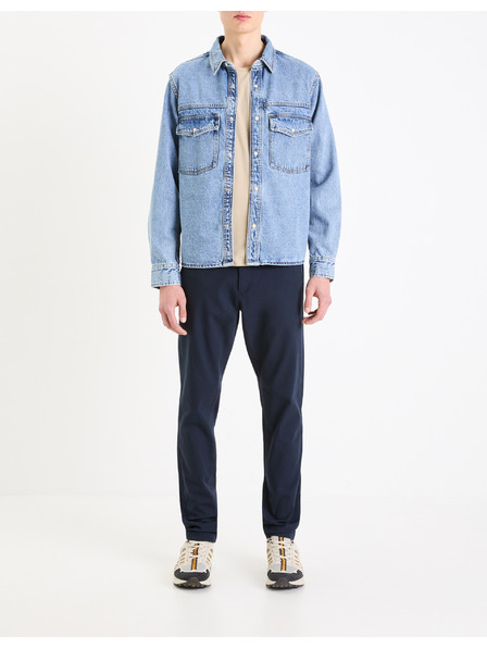 Celio Tmavomodré pánske nohavice Celio