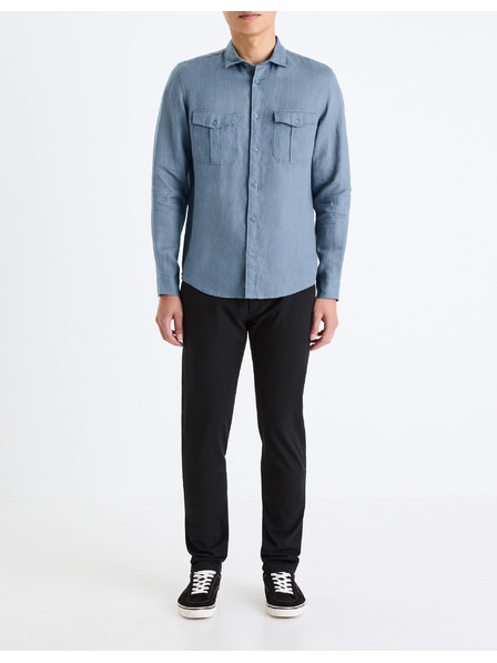 Celio Čierne pánske nohavice Celio