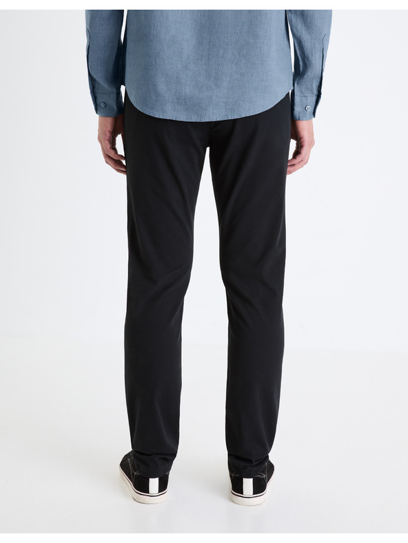 Celio Čierne pánske nohavice Celio