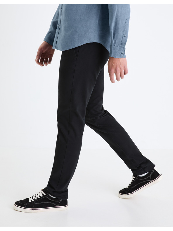 Celio Čierne pánske nohavice Celio