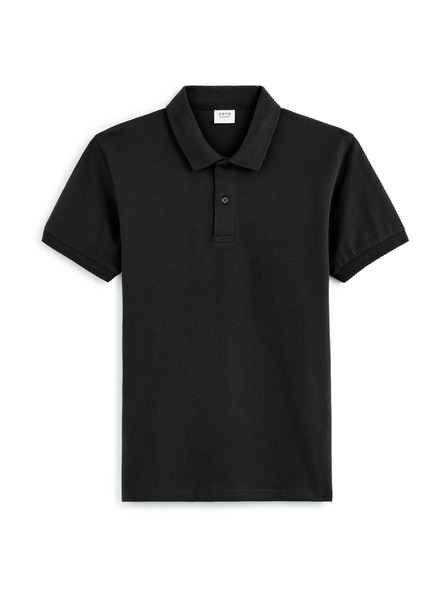Celio Čierne pánske polo tričko Celio Teone