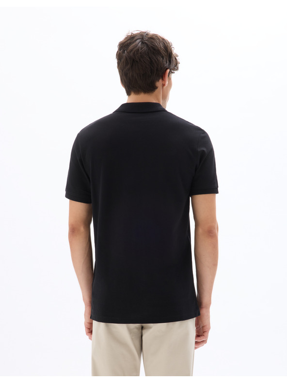 Celio Čierne pánske polo tričko Celio Teone