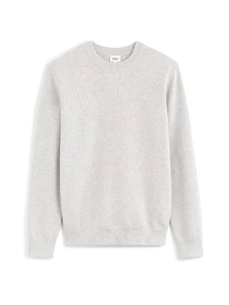 Celio Svetlosivý pánsky sveter Celio Bepic
