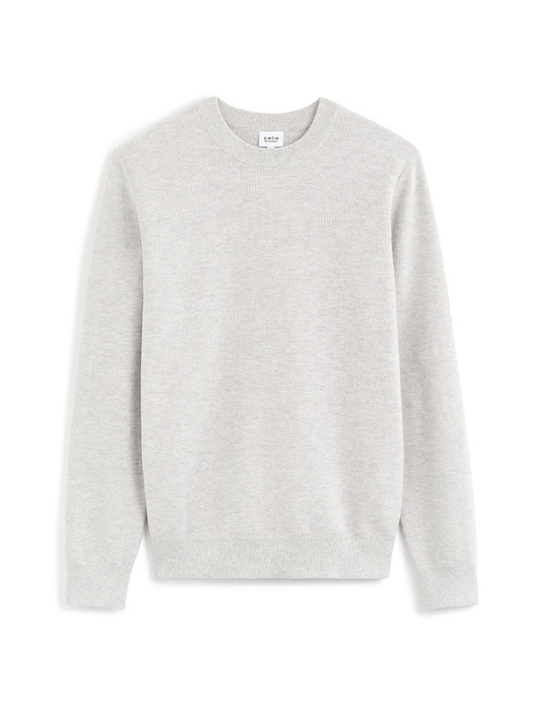 Celio Svetlosivý pánsky sveter Celio Bepic