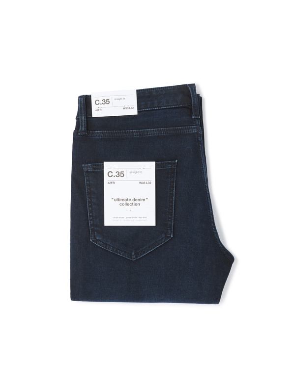 Celio Tmavomodré pánske džínsy Celio C15 rovného strihu