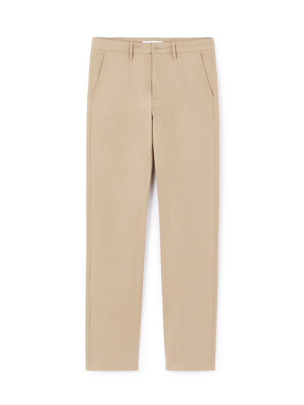 Celio Béžové pánske chino nohavice Celio