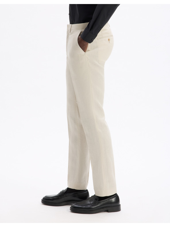 Celio Plátené oblekové nohavice Bohot2 Celio