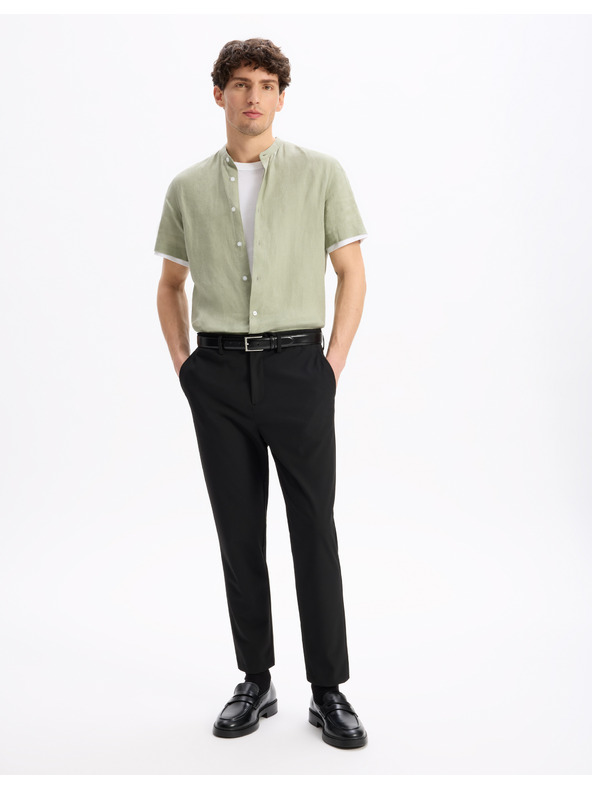 Celio Čierne pánske nohavice Celio Cosmart