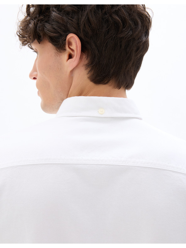 Celio Biele pánske bavlnené tričko Celio Daxford regular