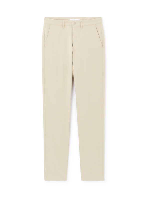 Celio Béžové pánske chino nohavice Celio Tocharles