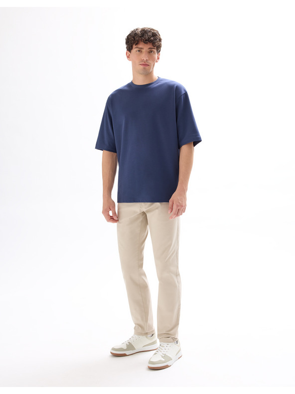 Celio Béžové pánske chino nohavice Celio Tocharles