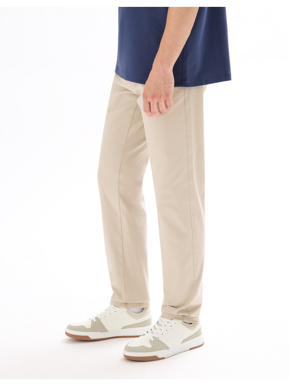 Celio Béžové pánske chino nohavice Celio Tocharles