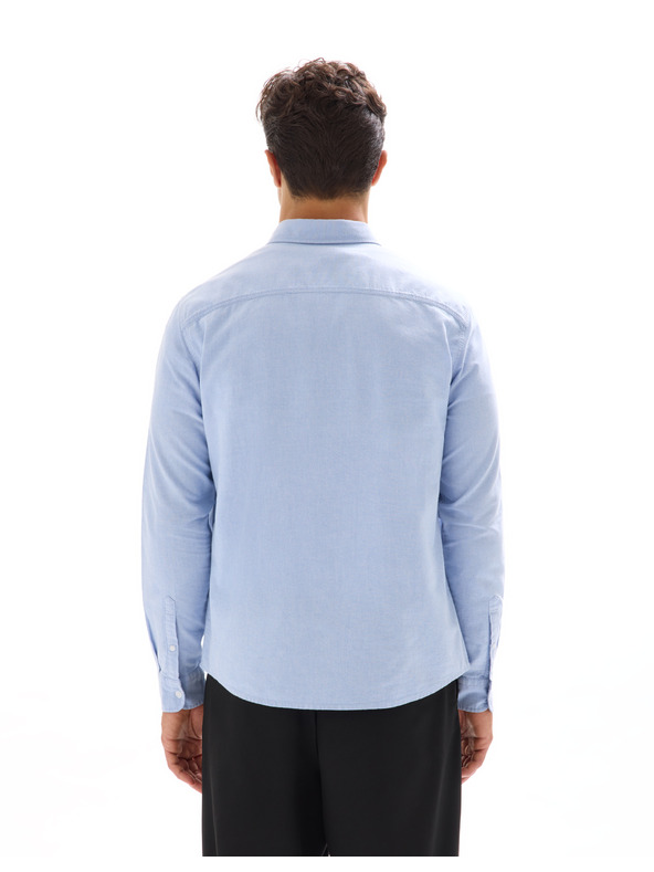 Celio Svetlomodrá pánska bavlnená košeľa Celio Daxford