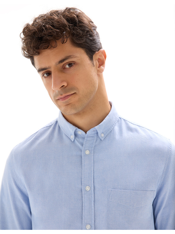 Celio Svetlomodrá pánska bavlnená košeľa Celio Daxford