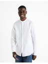 Celio Biela pánska ľanová košeľa Celio Damaolin