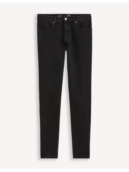 Celio Čierne pánske džínsy skinny fit Celio Foskinny1