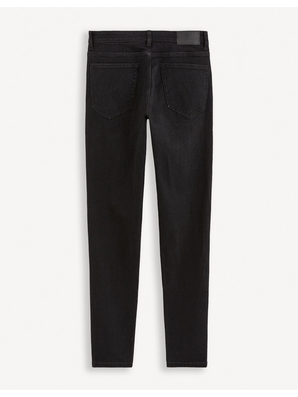 Celio Čierne pánske džínsy skinny fit Celio Foskinny1