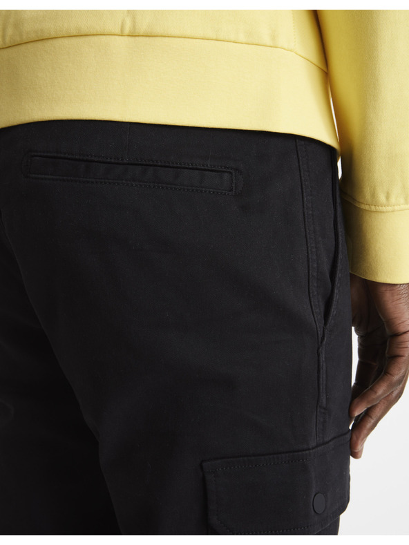 Celio Čierne pánske cargo nohavice Celio Dolyte