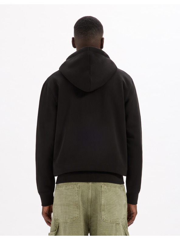 Celio Čierna pánska základná mikina Celio Fethree