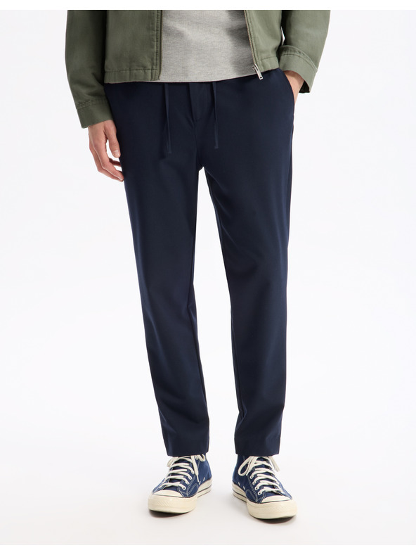 Celio Tmavomodré pánske nohavice Celio Cosmart