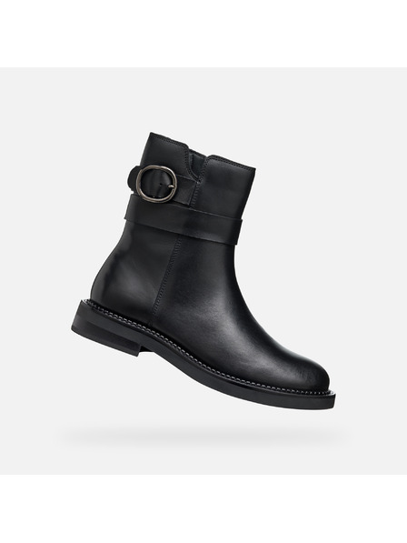 Geox Čierne dámske členkové topánky Geox Serilda