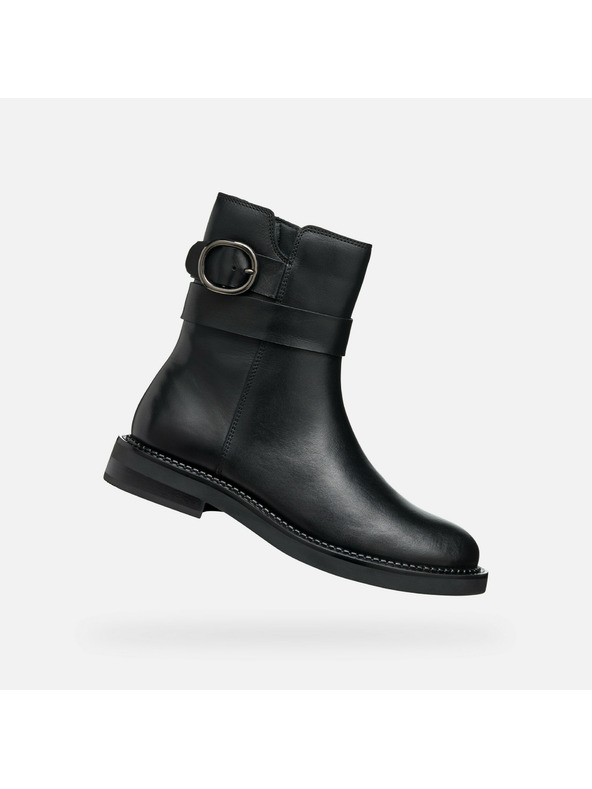 Geox Čierne dámske členkové topánky Geox Serilda