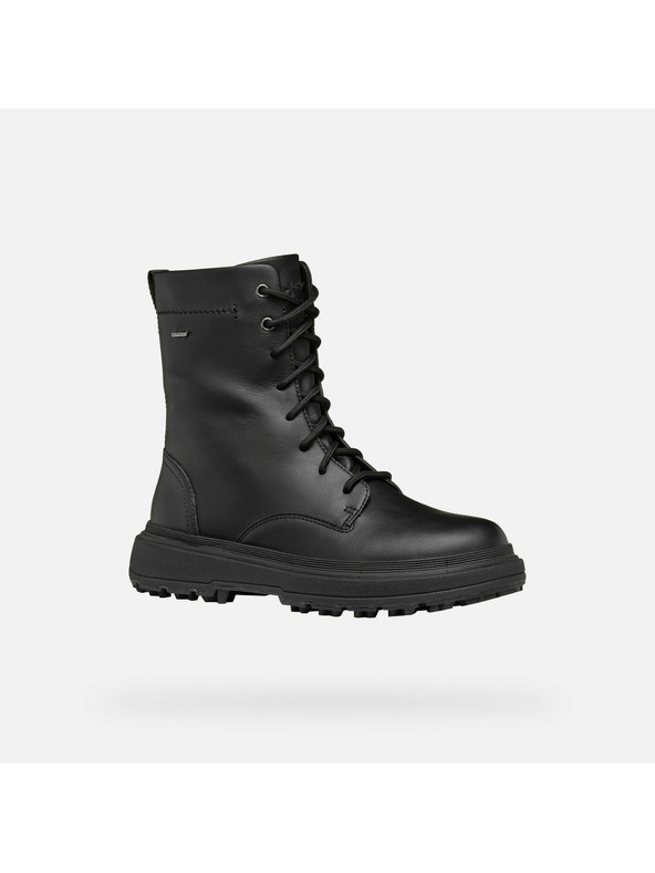 Geox Čierne dámske členkové čižmy Geox Lamidie + Grip ABX