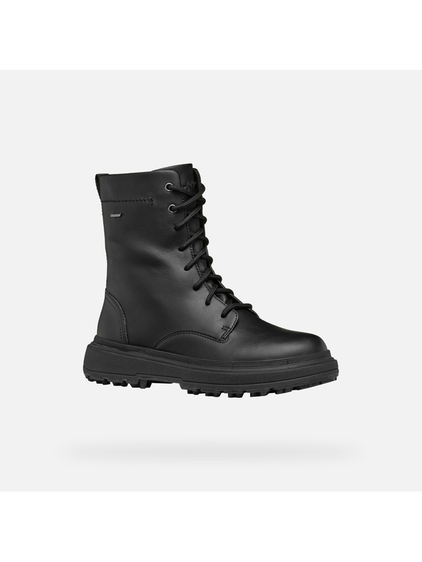 Geox Čierne dámske členkové čižmy Geox Lamidie + Grip ABX