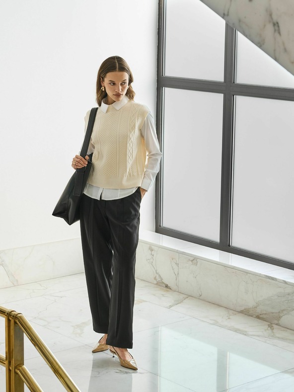 Orsay Krémový dámsky ľahký kardigán ORSAY