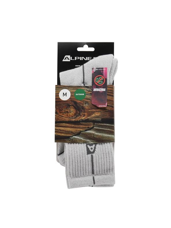 ALPINE PRO Svetlošedé dámske športové ponožky ALPINE PRO Banff 2