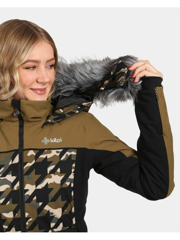 Kilpi Dámska lyžiarska bunda Kilpi CLAIR-W Khaki