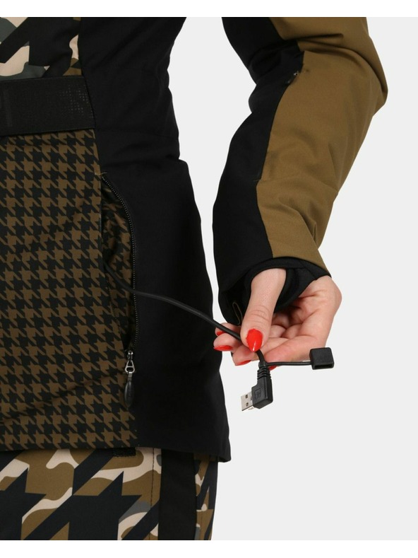 Kilpi Dámska lyžiarska bunda Kilpi CLAIR-W Khaki
