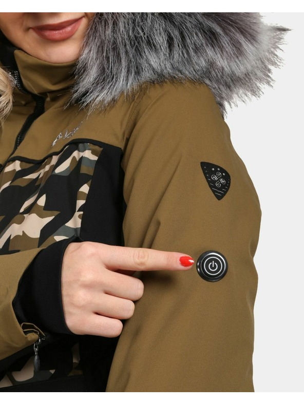 Kilpi Dámska lyžiarska bunda Kilpi CLAIR-W Khaki