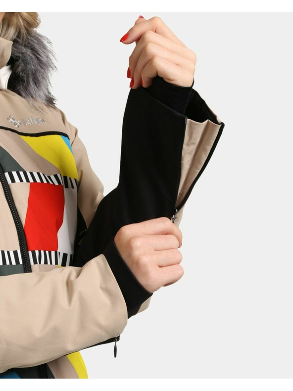 Kilpi Dámska lyžiarska bunda Kilpi CLAIR-W Beige