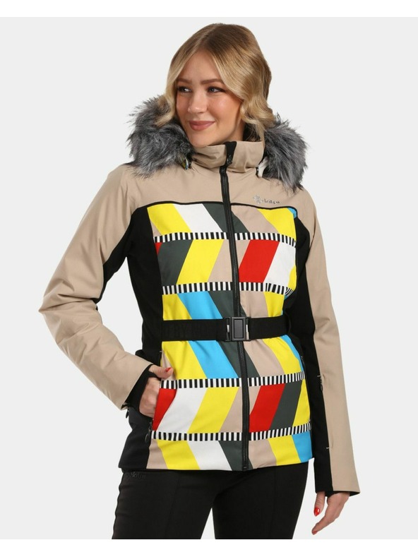 Kilpi Dámska lyžiarska bunda Kilpi CLAIR-W Beige