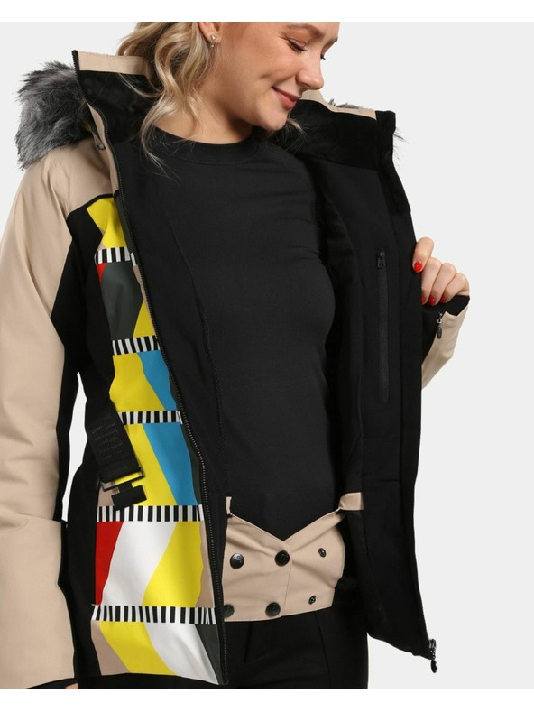 Kilpi Dámska lyžiarska bunda Kilpi CLAIR-W Beige