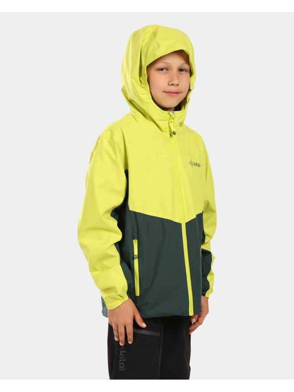Kilpi Chlapčenská outdoorová bunda Kilpi ORLETI-JB Dark Green