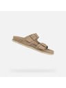 Geox Béžové dámske papuče Geox Sandybett