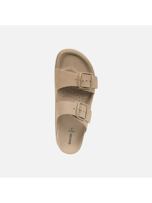 Geox Béžové dámske papuče Geox Sandybett