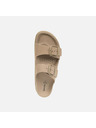 Geox Béžové dámske papuče Geox Sandybett
