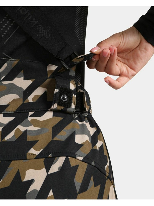 Kilpi Dámske softshellové lyžiarske nohavice Kilpi TORIEN-W Khaki