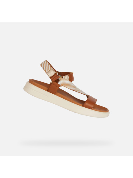 Geox Oranžové dámske sandále Geox Xand 2s