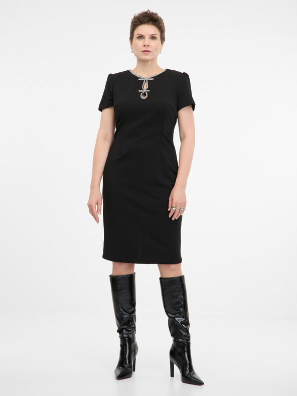 Orsay Čierne dámske šaty ORSAY