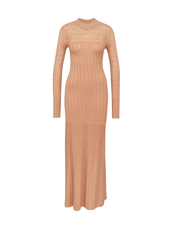 Orsay Svetlo hnedé dámske maxi šaty ORSAY