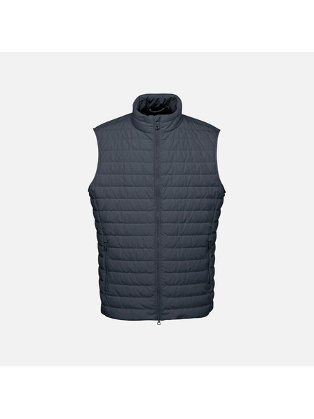 Geox Tmavě modrá pánská prešívaná bunda Geox Warrens